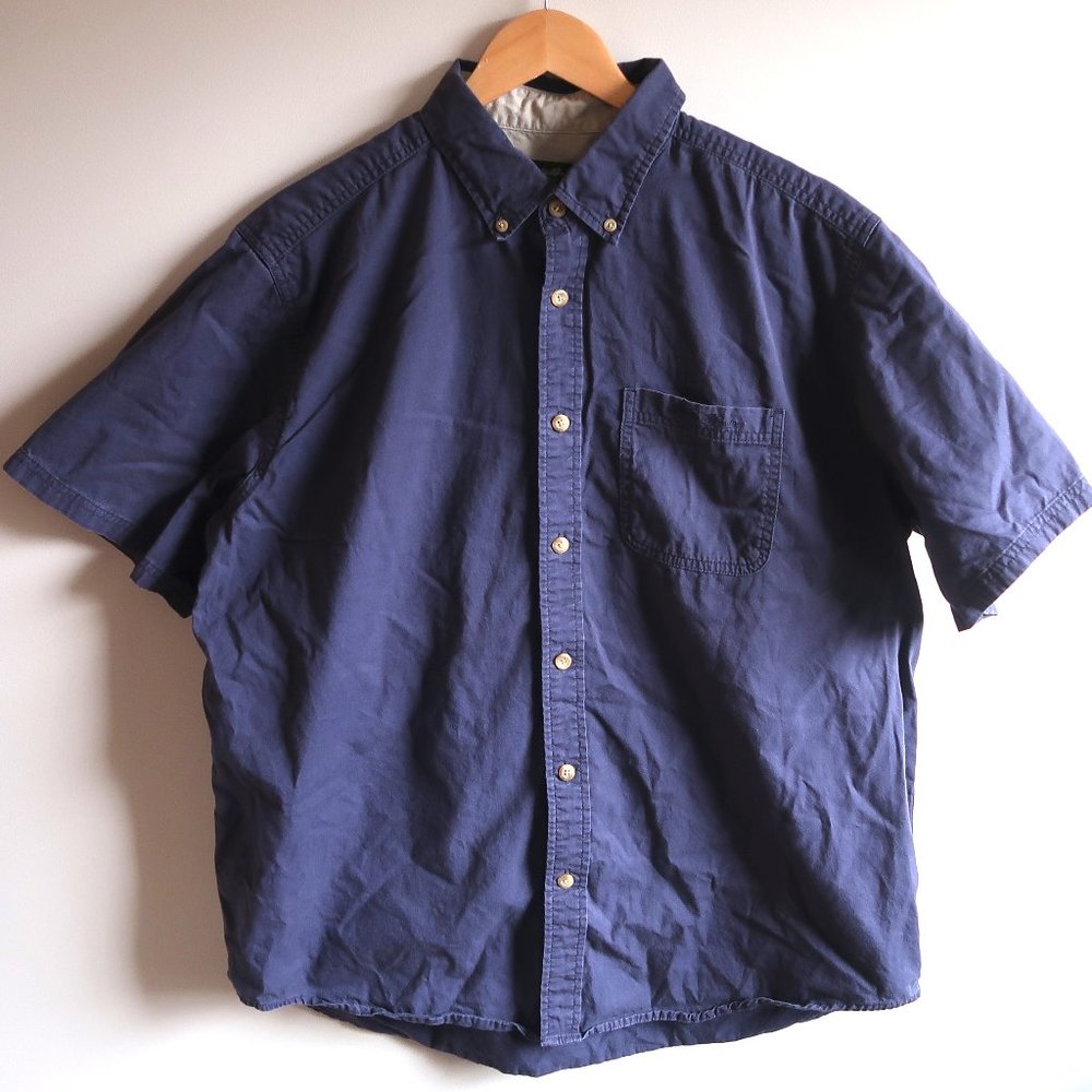 Eddie Bauer Blue Short Sleeve Button Down